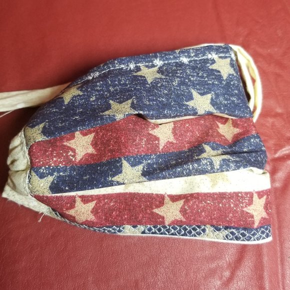 Cloth Face Mask w/ Silver/Copper Filters - Patriot - Picture 2 of 6